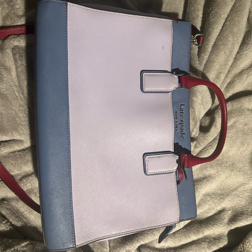 Kate Spade Red and Blue Satchel